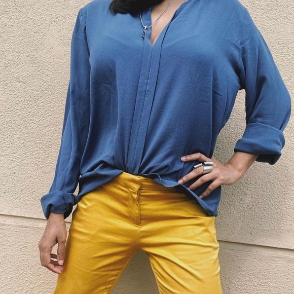 ONLY Pigeon blue shirt.